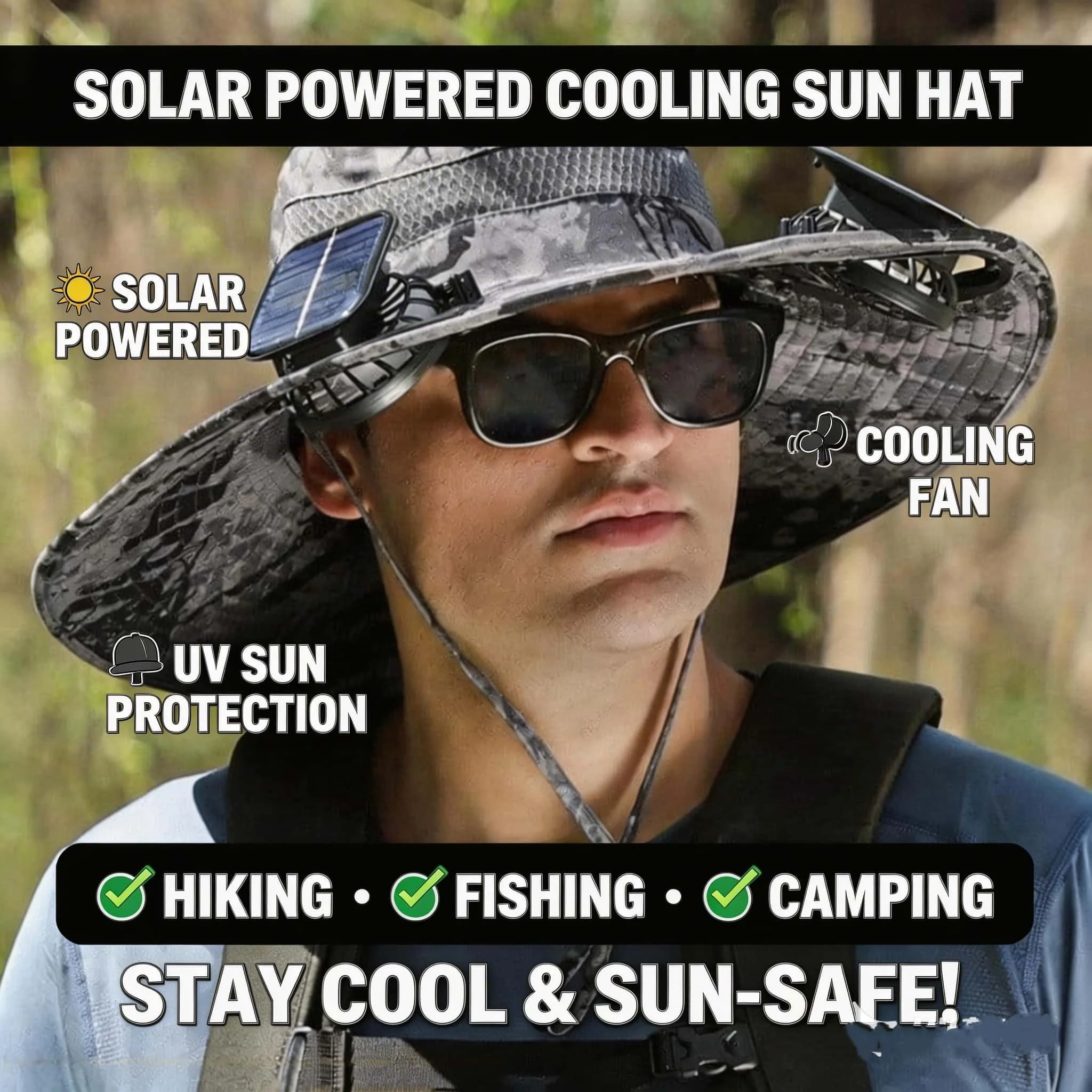 Solar Cooling Fishing Hat 6