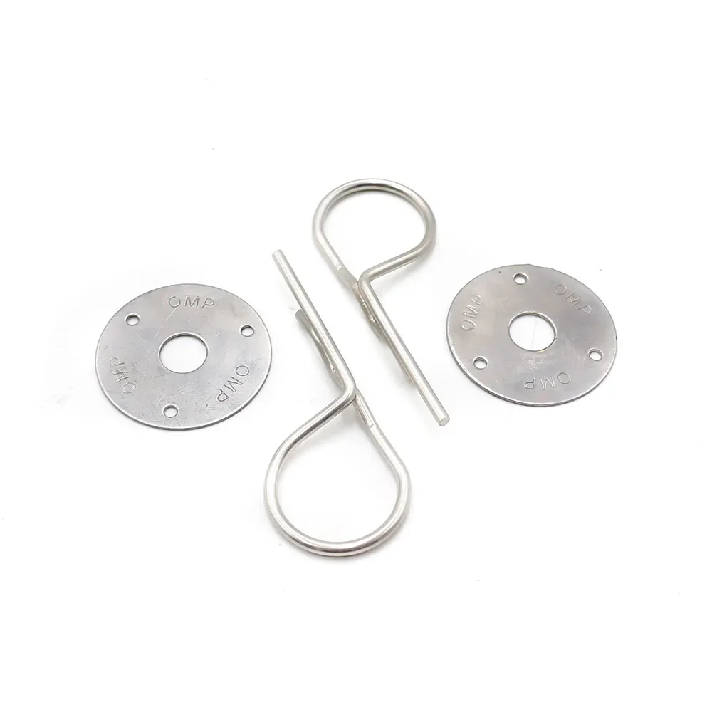 Universal Racing Stil Edelstahl Montieren Haube Pin Platte Motorhaube Lock Kit Auto Haube Motorhauben Schloss – Detail 8