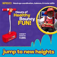My First Flybar Foam Pogo Jumper for Kids Age Years 3 and Up, Toy for Boys Girls, Fuego Rojo - Image 2