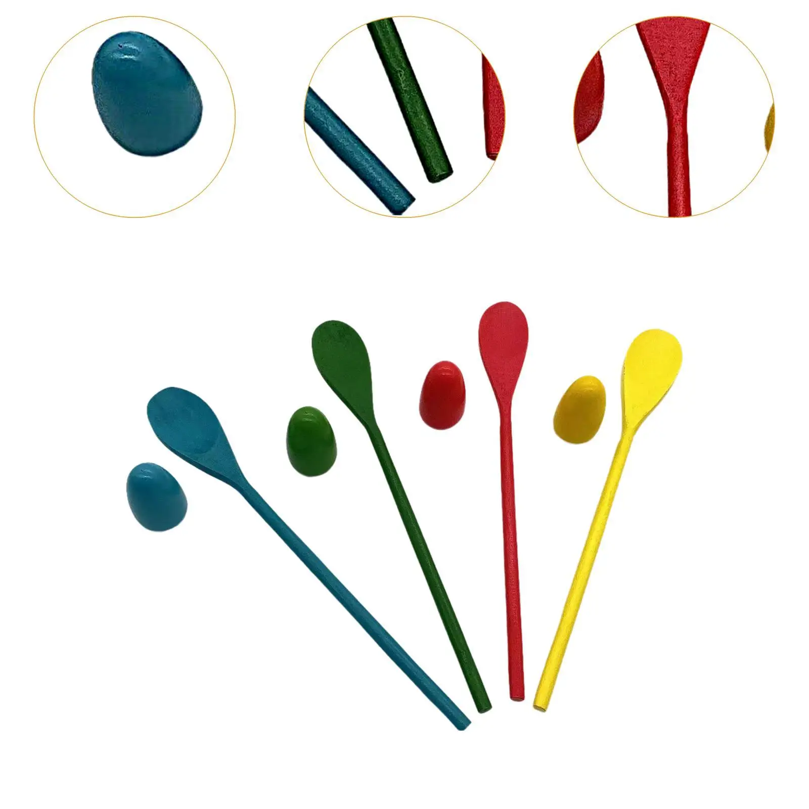 Egg and Spoon Race Game Set Party Favors Toys Educational Toy Garden Outdoor