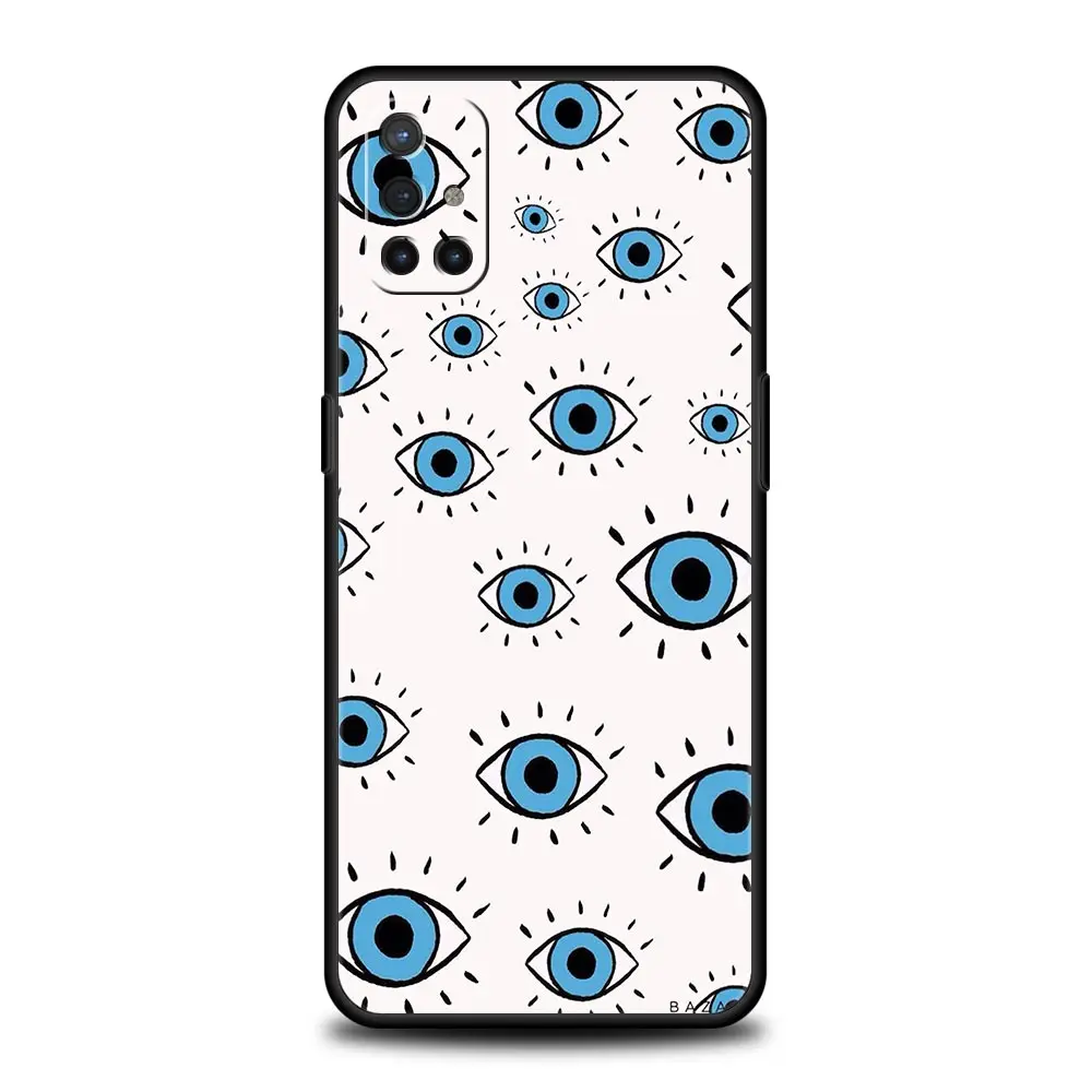 Blue Eye Art Soft Black Phone Case