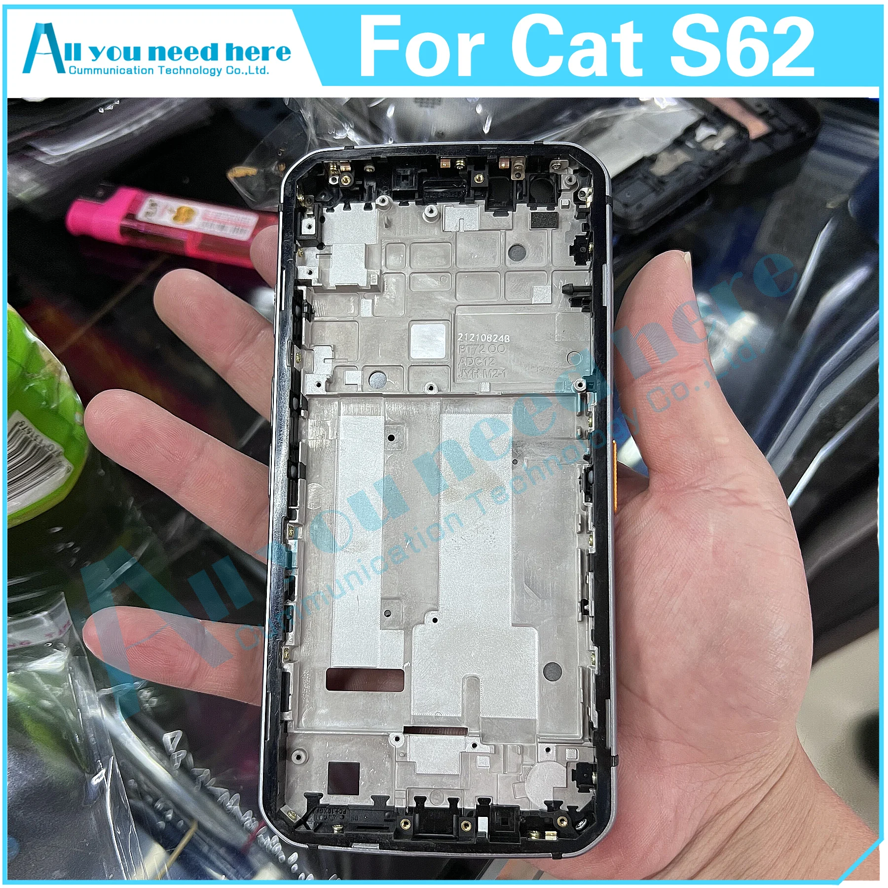 Housse étui Portefeuille Pour Caterpillar Cat S60 - Protection Complète - Noir