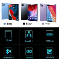 New Google 10.1-inch 5G WIFI Tablet with Octa cores 4GB RAM  64GB ROM Android 11 Dual SIM card slots 5000mAh Battery 2