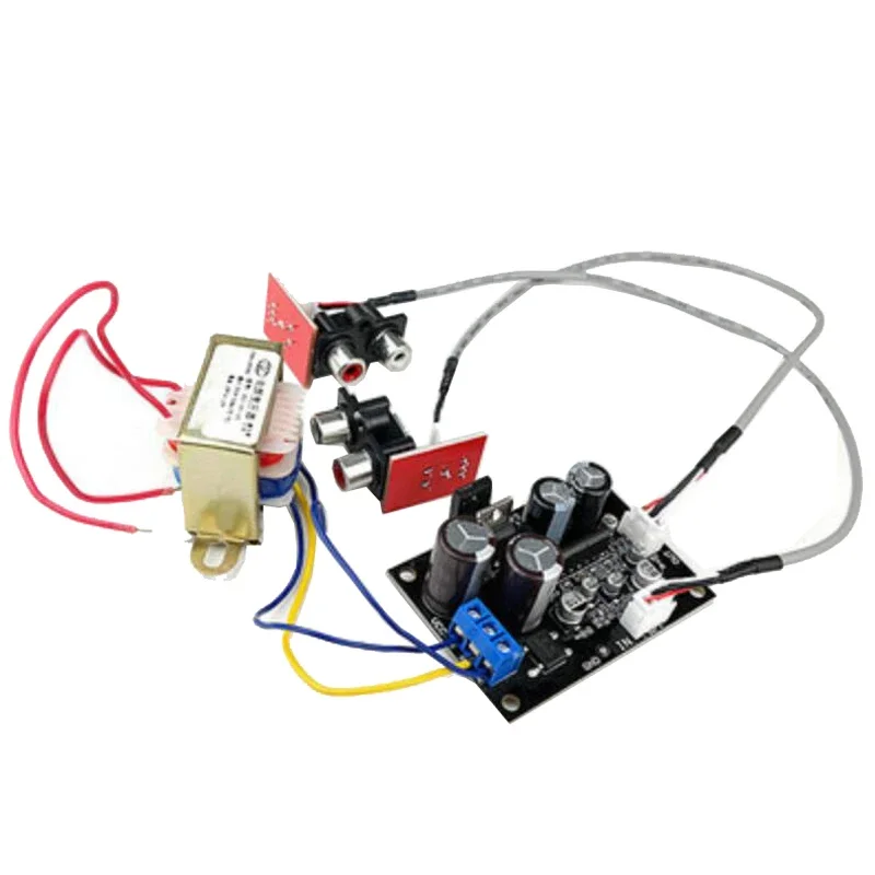 Dlhifi Vinil Record Player Pré-amplificador Placa mm mc Phono Amplificador Gramofone Cabeça Ampliação Preamp com Fonte de Alimentação