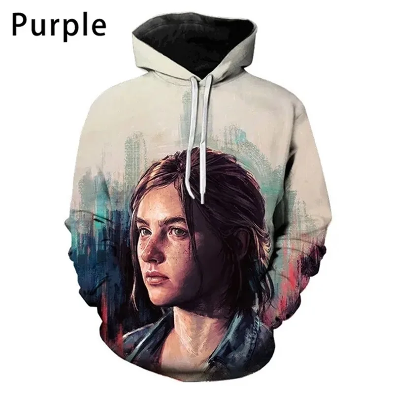thumbnail image 1 of Sudadera con capucha con estampado 3D de The Last Of Us Part II para hombre y mujer, estilo hip hop, informal, de gran tamaño, 1 of 5