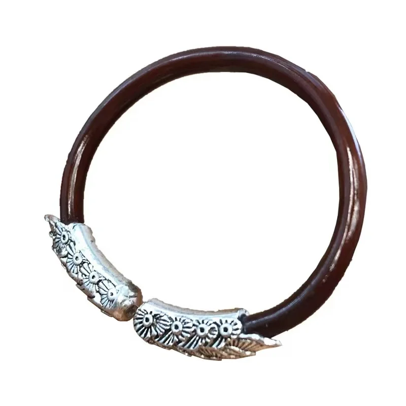 Tibetan Ancient Style Spatholobus Bracelet Image 5