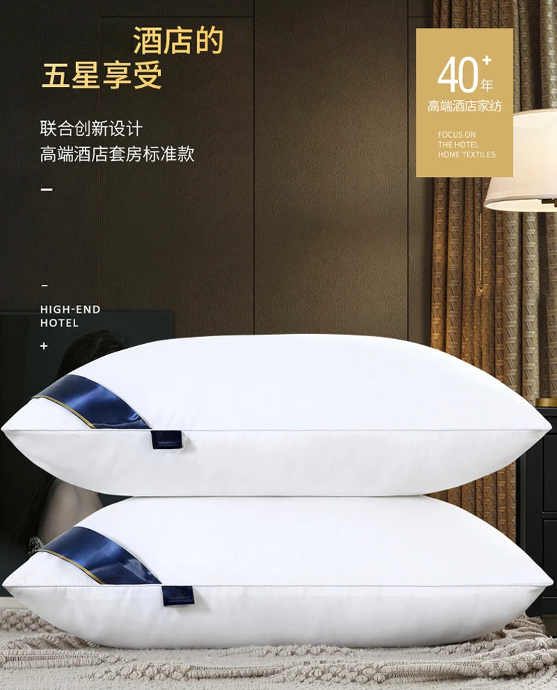 Cotton Printing Hotel Pillow Washable Household for Sleeping Throw Pillows