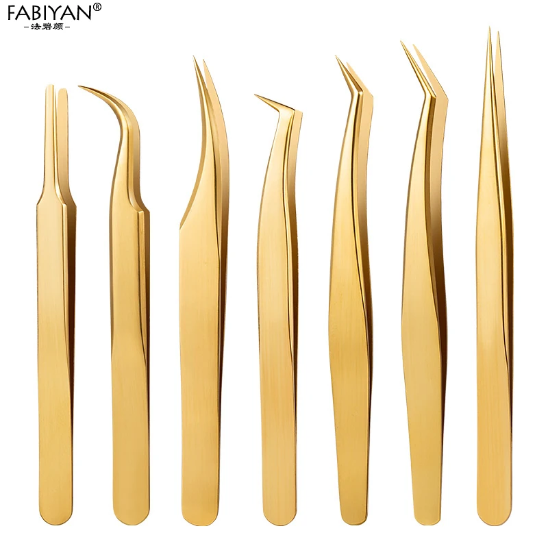 Eyelashes Tweezers Stainless Steel For Lashes Extension Makeup Tools Nail Art Accessories Rhinestone Picker Tools 2