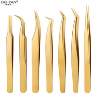 Eyelashes Tweezers Stainless Steel For Lashes Extension Makeup Tools Nail Art Accessories Rhinestone Picker Tools 2