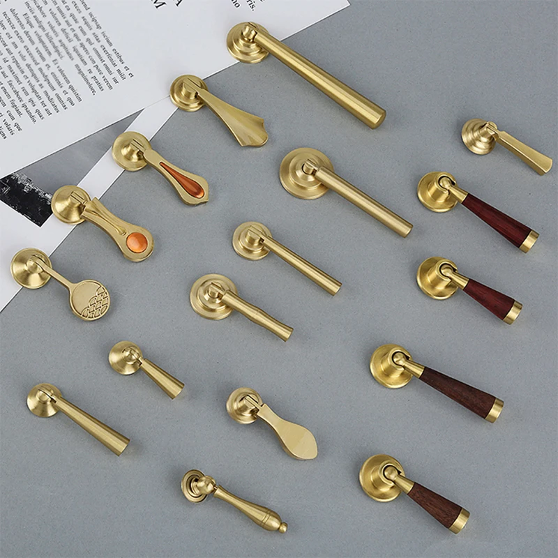 

High-end 10PCS Pure Brass Pendant Furniture Pulls Handles Drawer Pulls Cupboard Wardrobe Dresser Kitchen TV Wine Cabinet Pulls