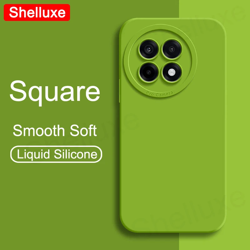 Shelluxe Square Liquid Silicone Soft Phone Case - OnePlus ACE5 Pro