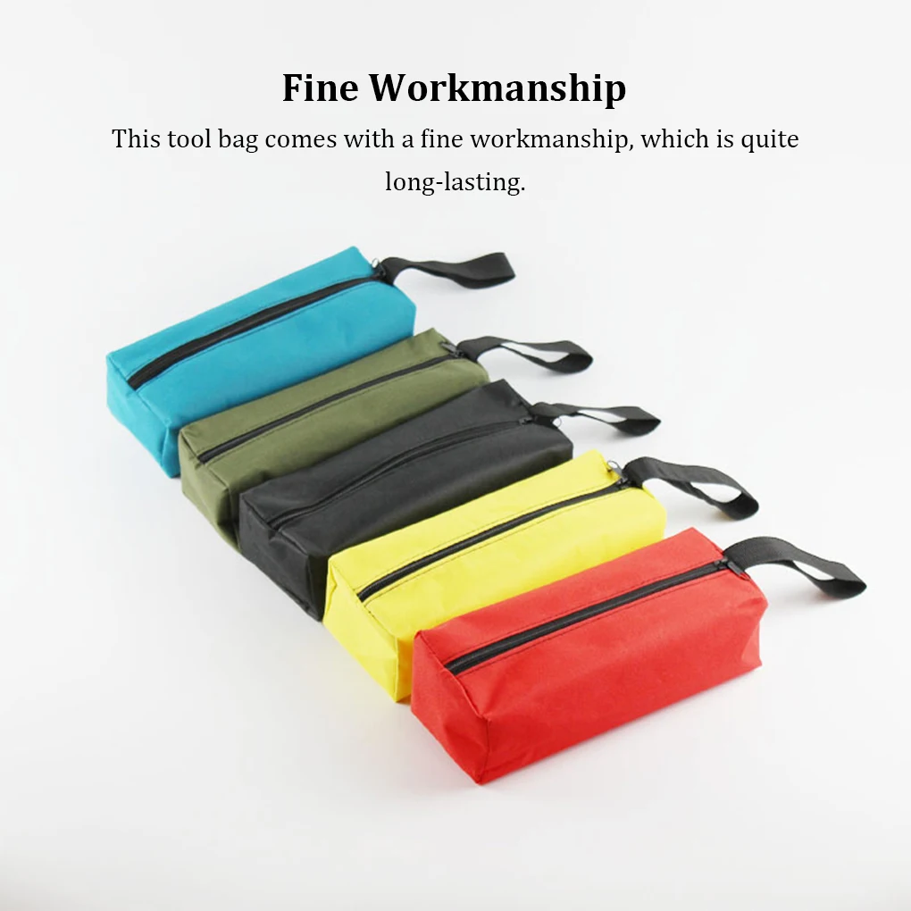 

5xTool Pouch Tote Bag Zippered Fine Workmanship Convenience Hardware