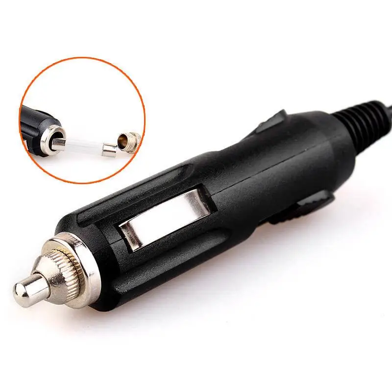 12V 24V 전체 구리 고출력 케이블, 스프링 시거잭 암 커넥터 - DC 5.5*2.1mm 수 커넥터 어댑터 와이어