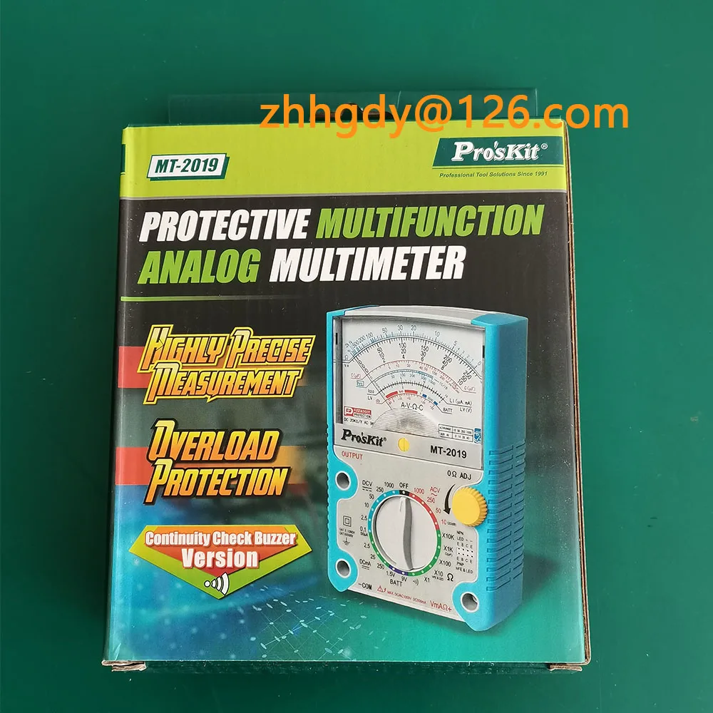 Pro'skit MT-2019 24th Gear Multimeter  Anti-Burning Pointer Professional Ohm Test Meter DC AC Voltage Mechanical Tester