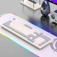 KM800 Mechanical Gaming Keyboard with Mouse 98 Keys Keyboard 4000dpi Colorful Keycap Support Backlight for Phone Tablet Laptop - Image 2