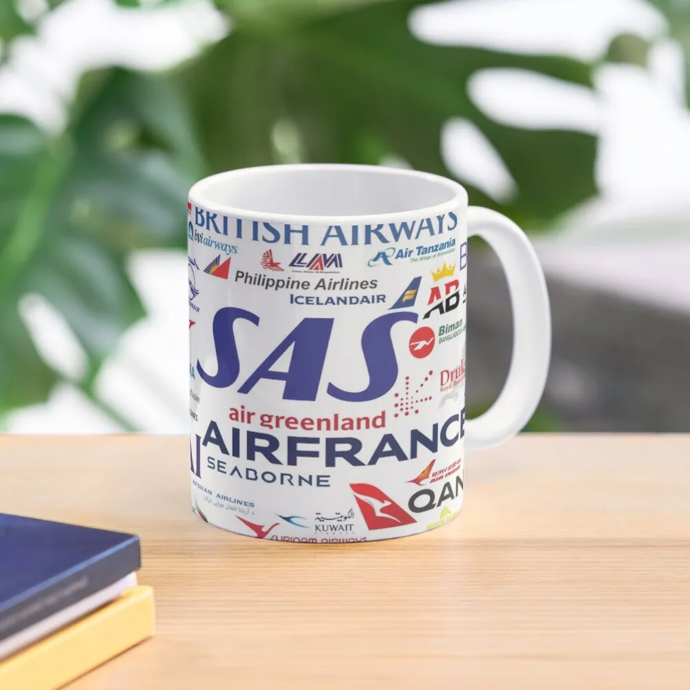

World Airlines Coffee Mug Tea Cup Cup For Tea Cold And Hot Thermal Glasses