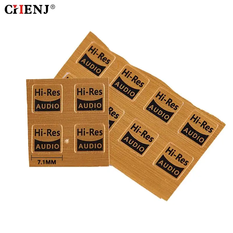 10Pcs 7.1X7.1Mm Adesivi Adattatore Audio Hi-Res Per Walkman/Fiio/Ivriver/Cayin Mp3 Tutti I Dispositivi Hifi Adesivi Per Auricolari Audio