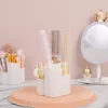 Makeup brush holder, dresser organizer, plastic round makeup brush storage space for lipstick, hair accessories 6