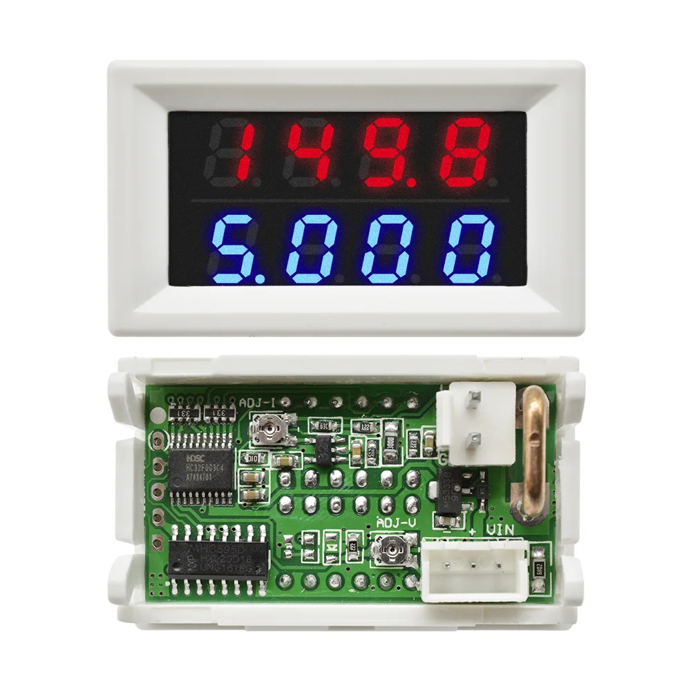 

DC 0-100V 0-200V 10A Digital Voltmeter Ammeter 4 Bits 5 Wires Dual Led Display Car Motorcycle Voltage Current Amp Panel Meter