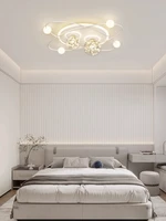 Plafonnier de chambre à coucher moderne Simple lumière de luxe ciel étoilé luminaires de chambre nordique créatif lumières circulaires personnalisées 4