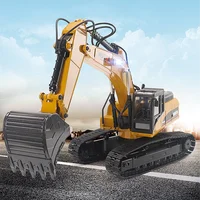 RC Excavator 1580 HUINA 1/14 Scale RTR Metal Remote Control Truck Car Smoke Battery Outdoor RC Toys Boys Gift Model TH18060 1