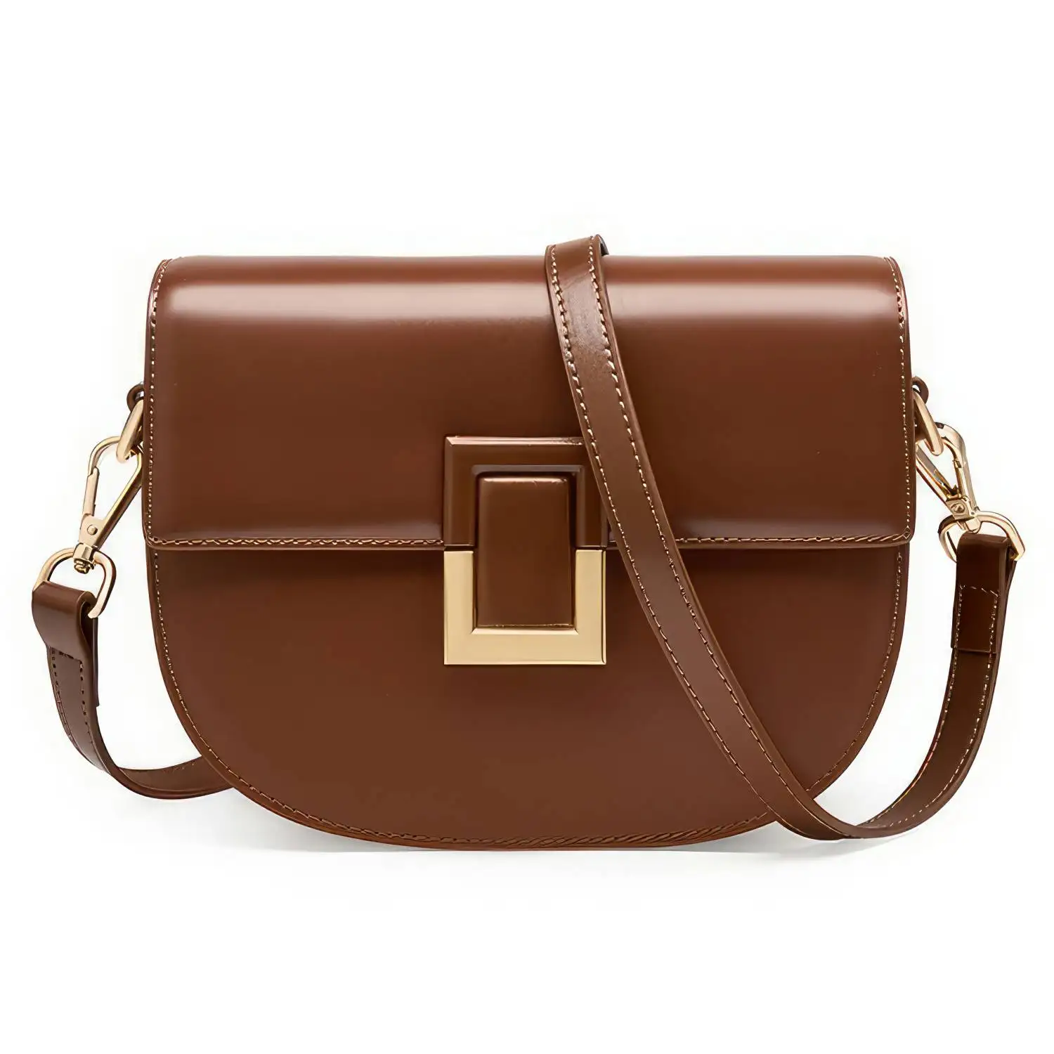 

Famous Luxury Brand Bag Women's Saddle Fashion Crossbody Small Genuine Leather Shoulder Bolsas