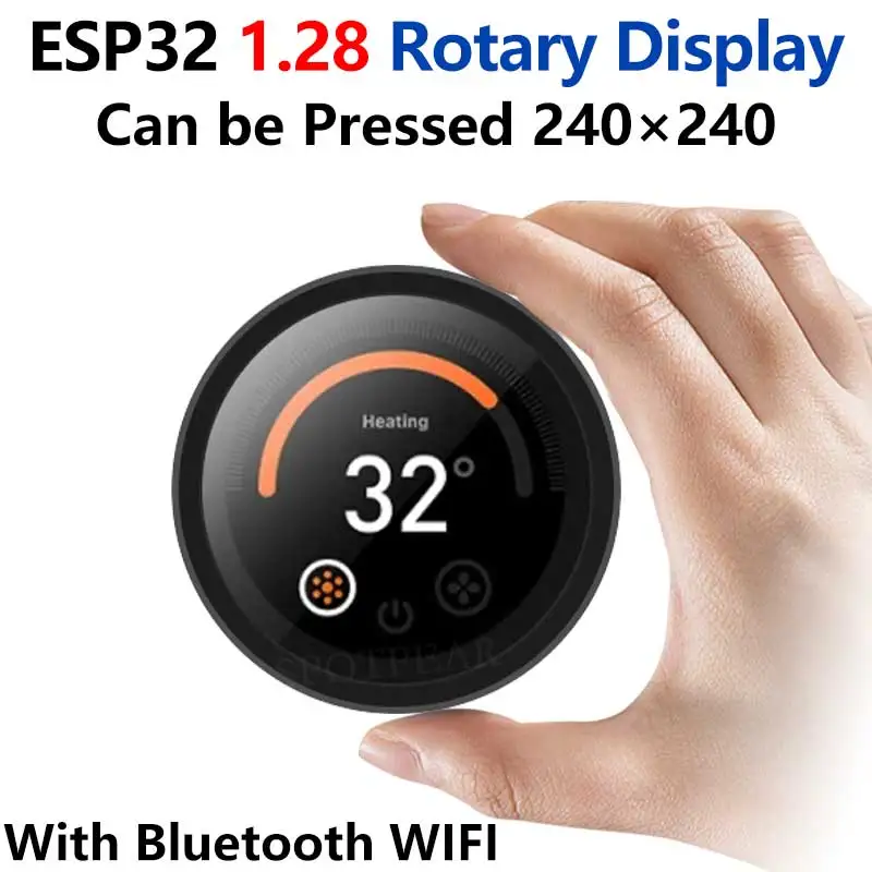 ESP32 개발 보드 C3 1.28인치 240x240 원형 회전식 LCD 스마트 스크린 1.28인치 노브 디스플레이 240x240 LVGL (아두이노용)