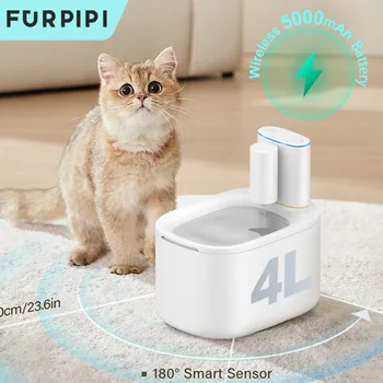 Water Fountain Dispenser Wireless Cat Dog Drinker Bowl Furpipi Ultra Recirculate Filtring Automatic Water Fountain for Cat Cats 1
