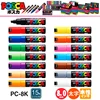UNI POSCA Marker Pen PC-8K POP Advertising Poster Graffiti Pen 8mm Manga Painting Hand-painted Permanent Marker Art Supplies 6