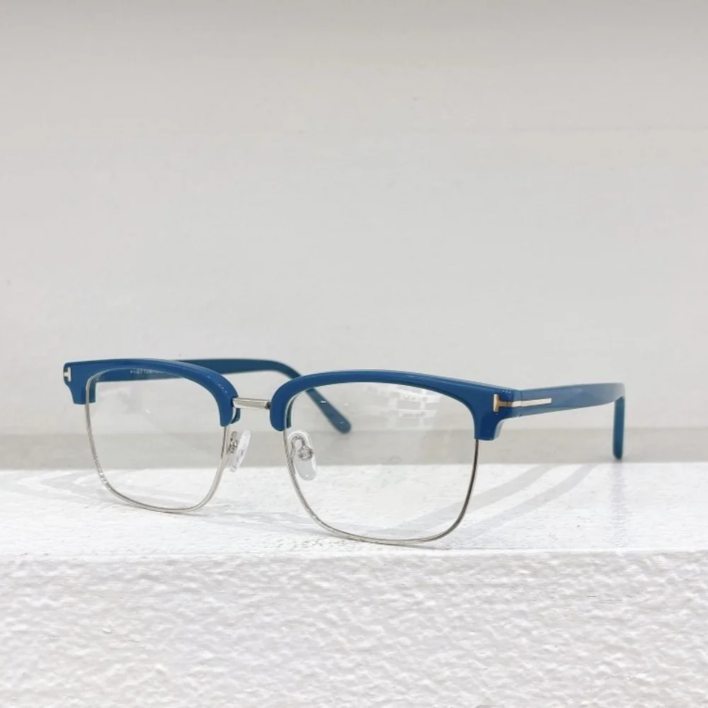 

New FT5504 brand glasses Half frame men's top handmade acetate optical glasses for myopic reading women prescription TF glasses