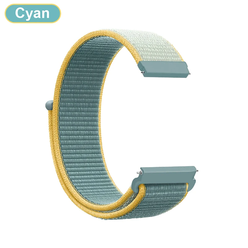 thumbnail image 1 of Correa de nailon de 20 mm, 22 mm y 18 mm para reloj Garmin Vivoactive 3, 4, 4S, Venu 2, 2s, 3s SQ, Forerunner 645, 245, pulsera de nailon, 1 of 5