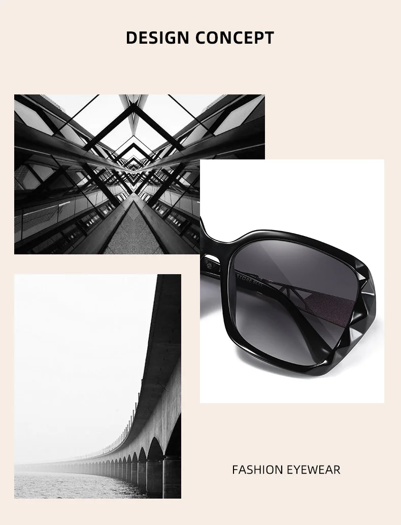 Barcur Original Sonnenbrille Frauen polarisiert elegantes Design für Damen Farbverlauf Sonnenbrille für Frauen weibliche Brillen Zubehör – Detail 2