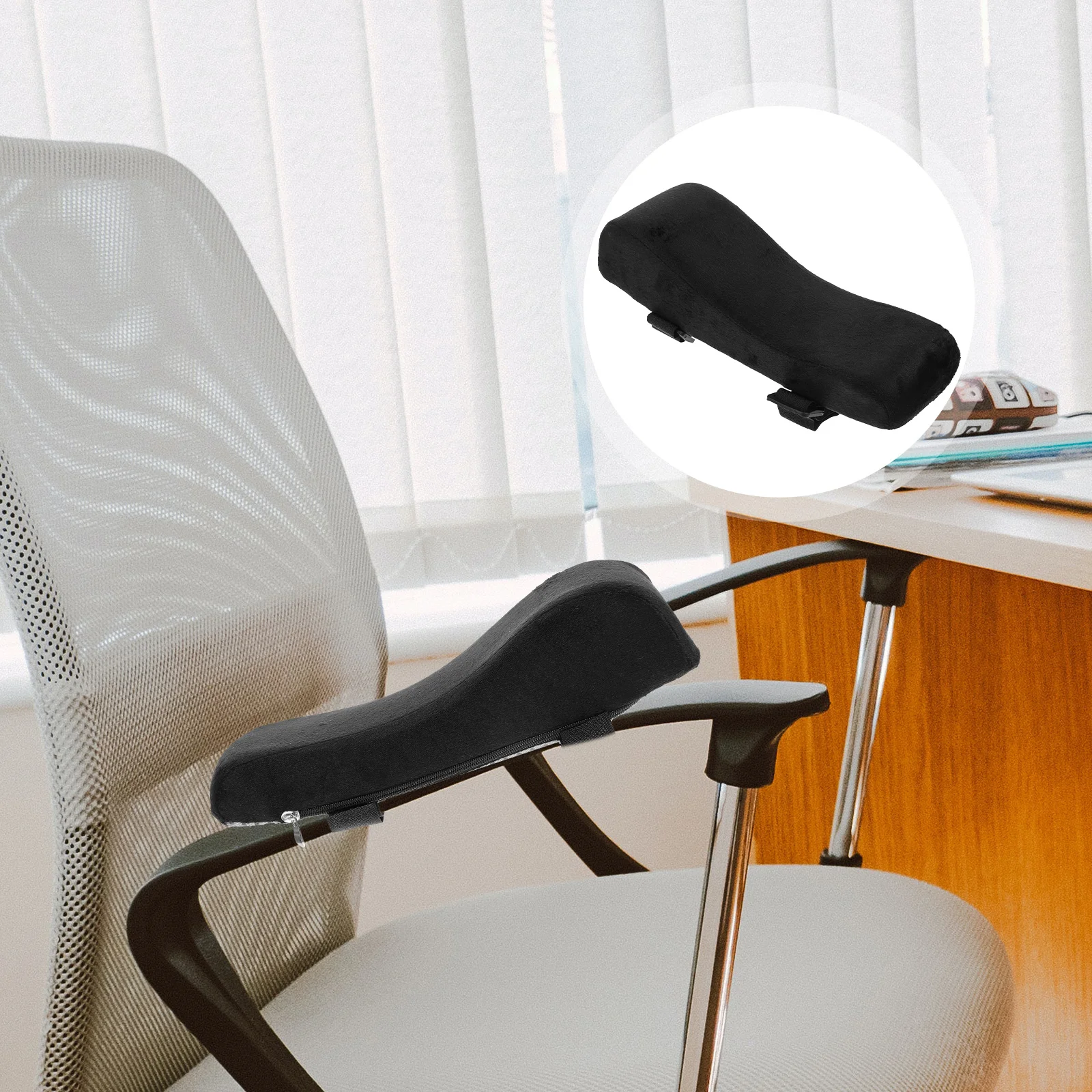 

2pcs Gaming Chair Armrest Cushions Comfortable Armrest Pads Chair Armrest Covers Office Supplies