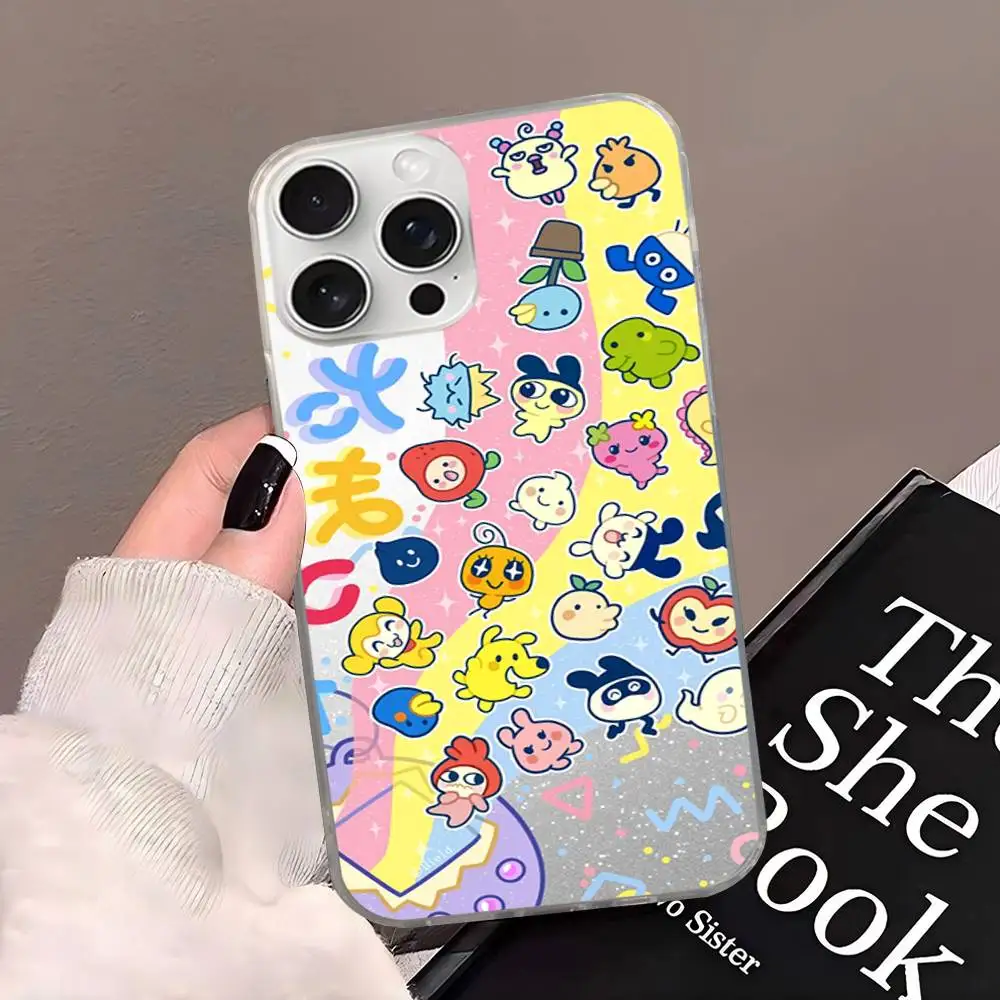 Kawaii Tamagotchi Mametchi Satin Glossy Colorful Phone Case