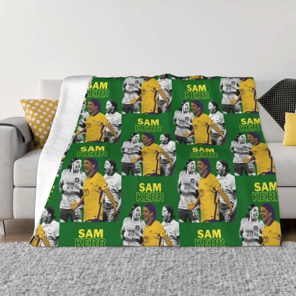 Sam Kerr I Matildas Coperta Da Tiro Coperta Pelosa Coperta Da Divano