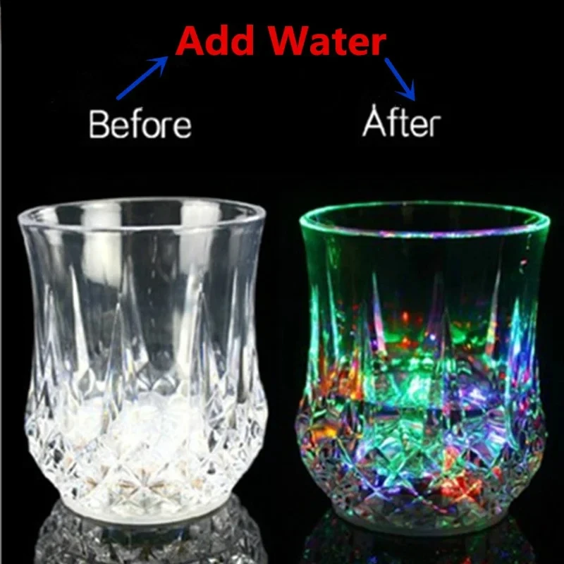 Description Picture 4 of itemLED Luminous Beer Mug Flash Drinking Cup Color Changing Whiskey Glass Luminous Drinkware Bar Club Birthday Party Supplies