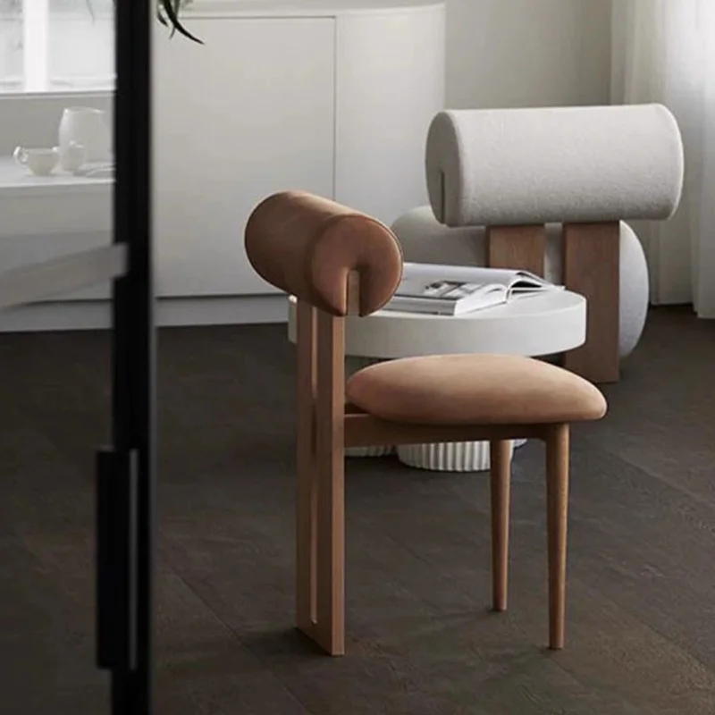 

Wooden Backrest Accent Dining Chairs Dresser Room Counter Comfortable Dining Chairs Designer Stoelen House Furniture YX50DC