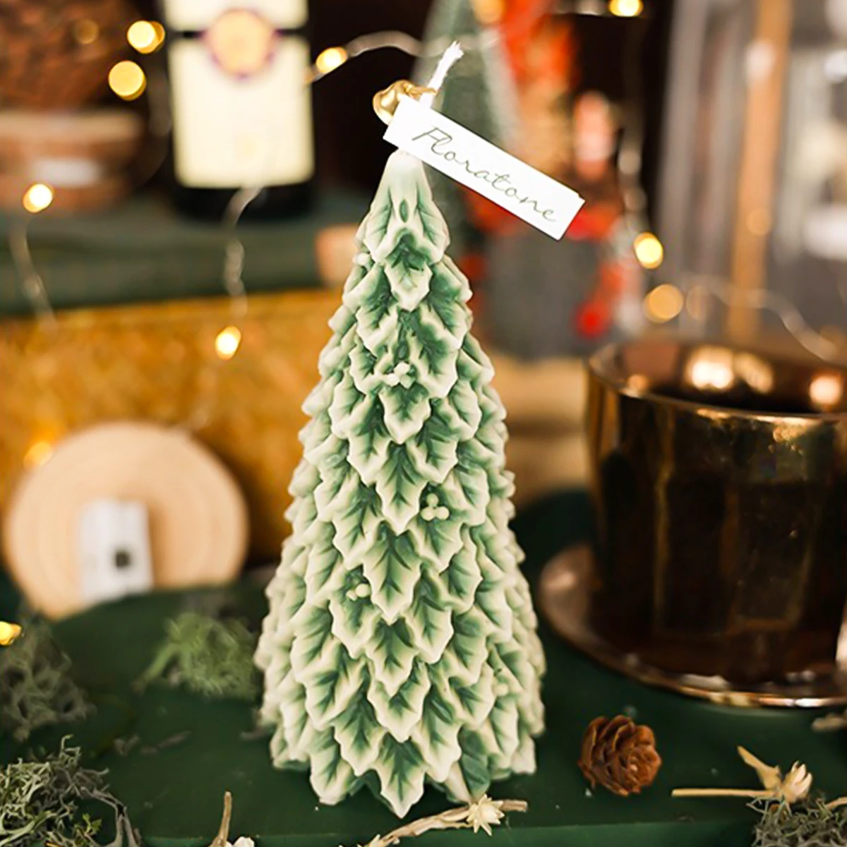 2 Stück Weihnachtsbaum Kerzen Silikonformen – 3D Gießformen Für DIY Kerzen, Seife & Harz
