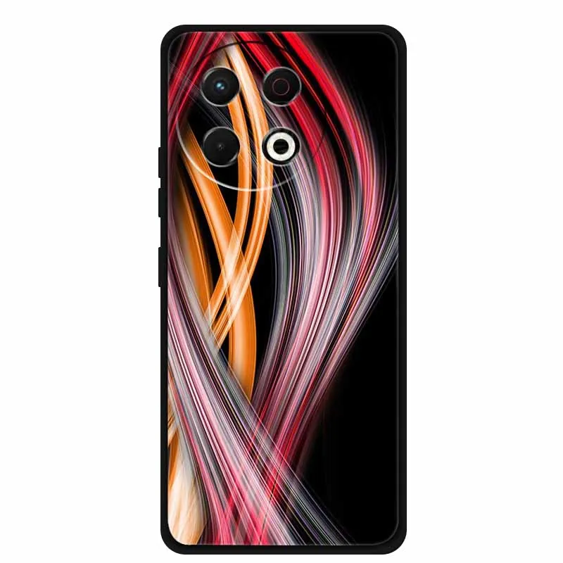 Black Silicone Soft Phone Case - Protective Back Cover