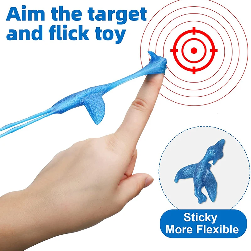 SLINGSHOT DINOSAUR FINGER Toys, Catapult Toys Elastic Flying Finger Dinosaur  HOT $5.20 - PicClick AU