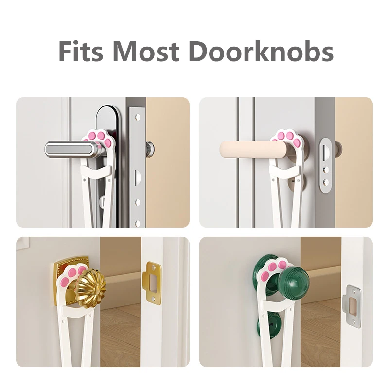 Pet Door Adjustable Pet Door Opener No Punching Cat Door Holder Latch Security Lock Flap for Dog Cats
