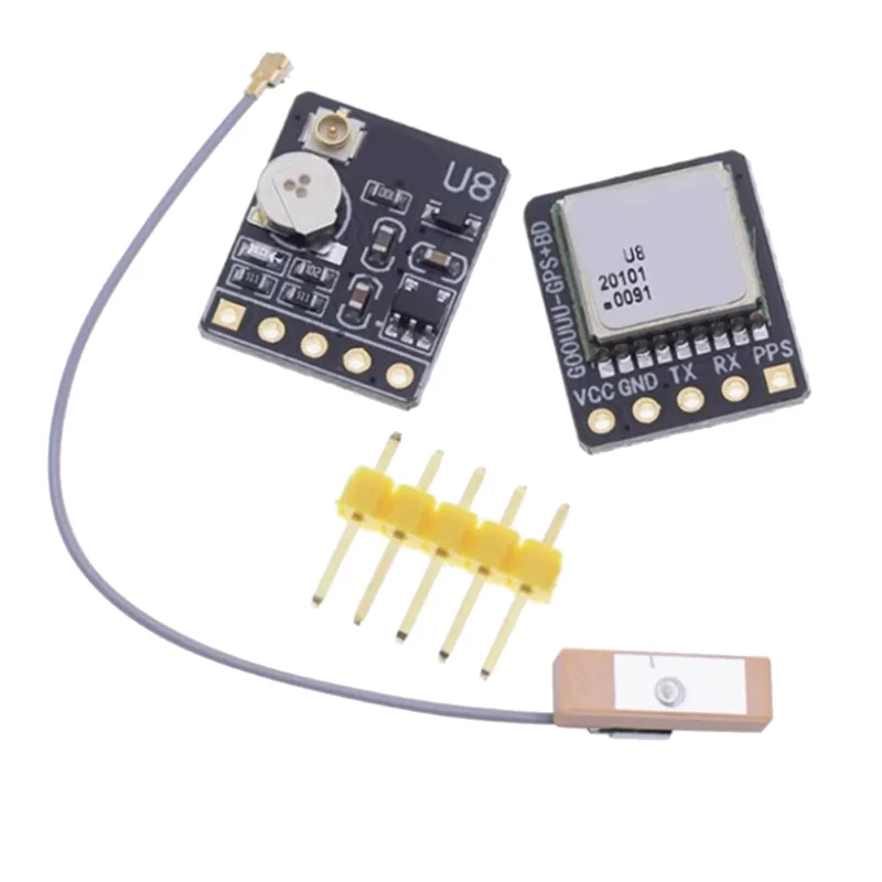 LA-U8 듀얼 모드 GPS + BDS 모듈 + NEO-M8N NEO-6M 용 안테나 위성 포지셔닝 비행 제어 네비게이션 시스템 교체