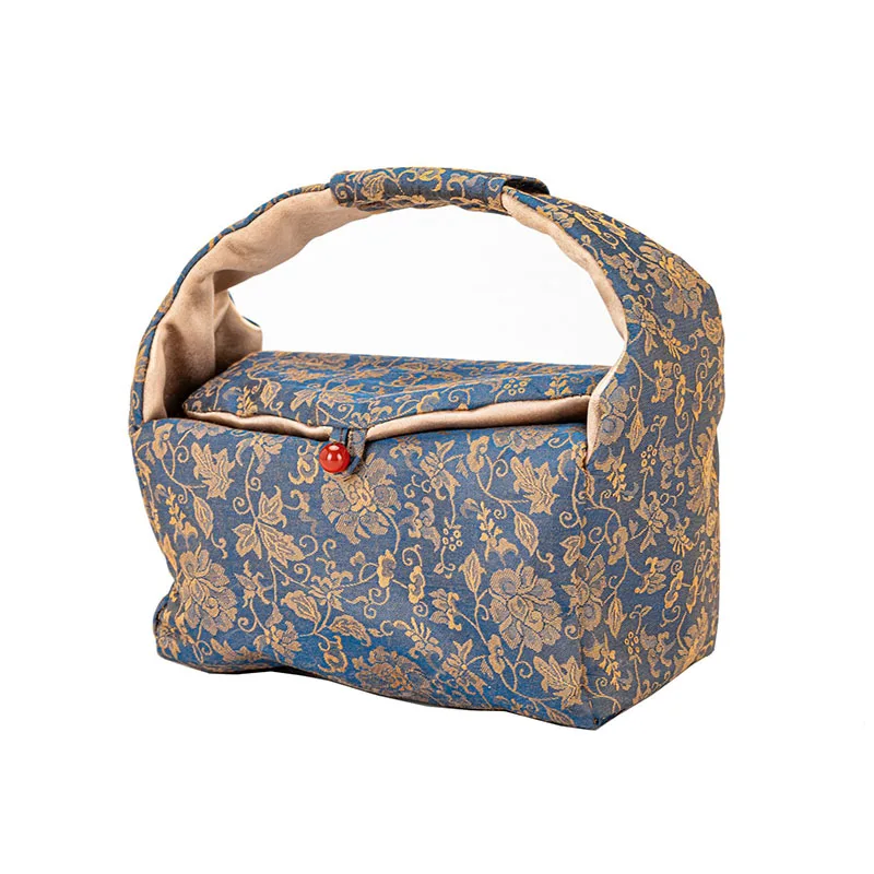 Portable Pouch for Teapot & Two Cups, Outdoor Tea Ceremonies, Stylish Design for Travel or Home Use,  for Tea Enthusiasts