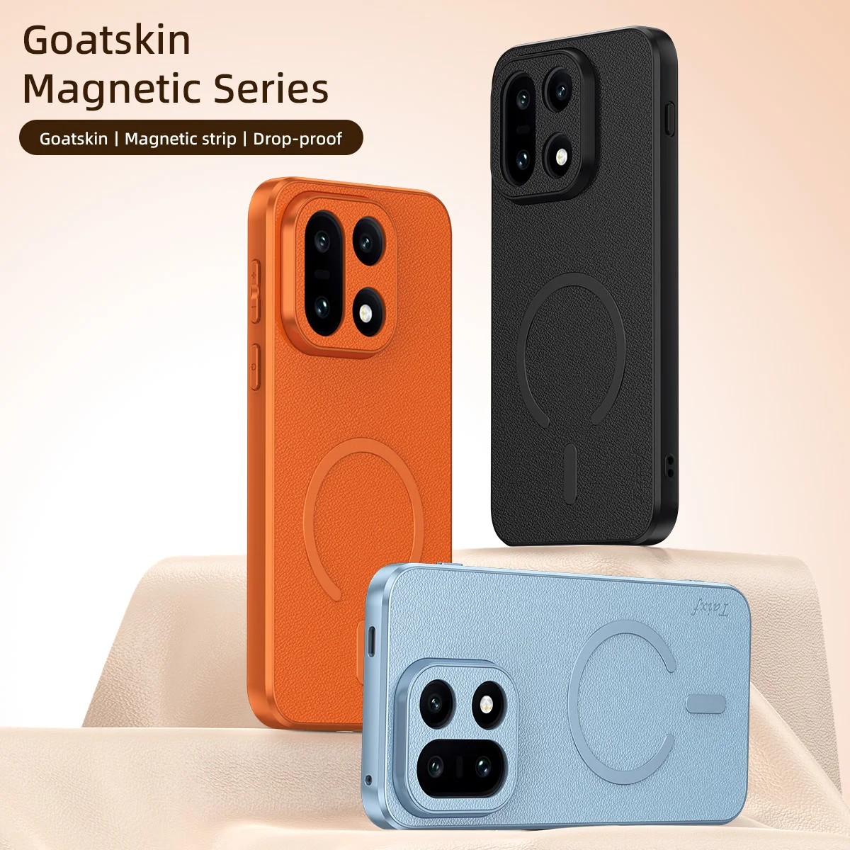 Electroplated Leather Texture Magnetic Phone Case - Anti-Fingerprint & Anti-Oxidation Protection