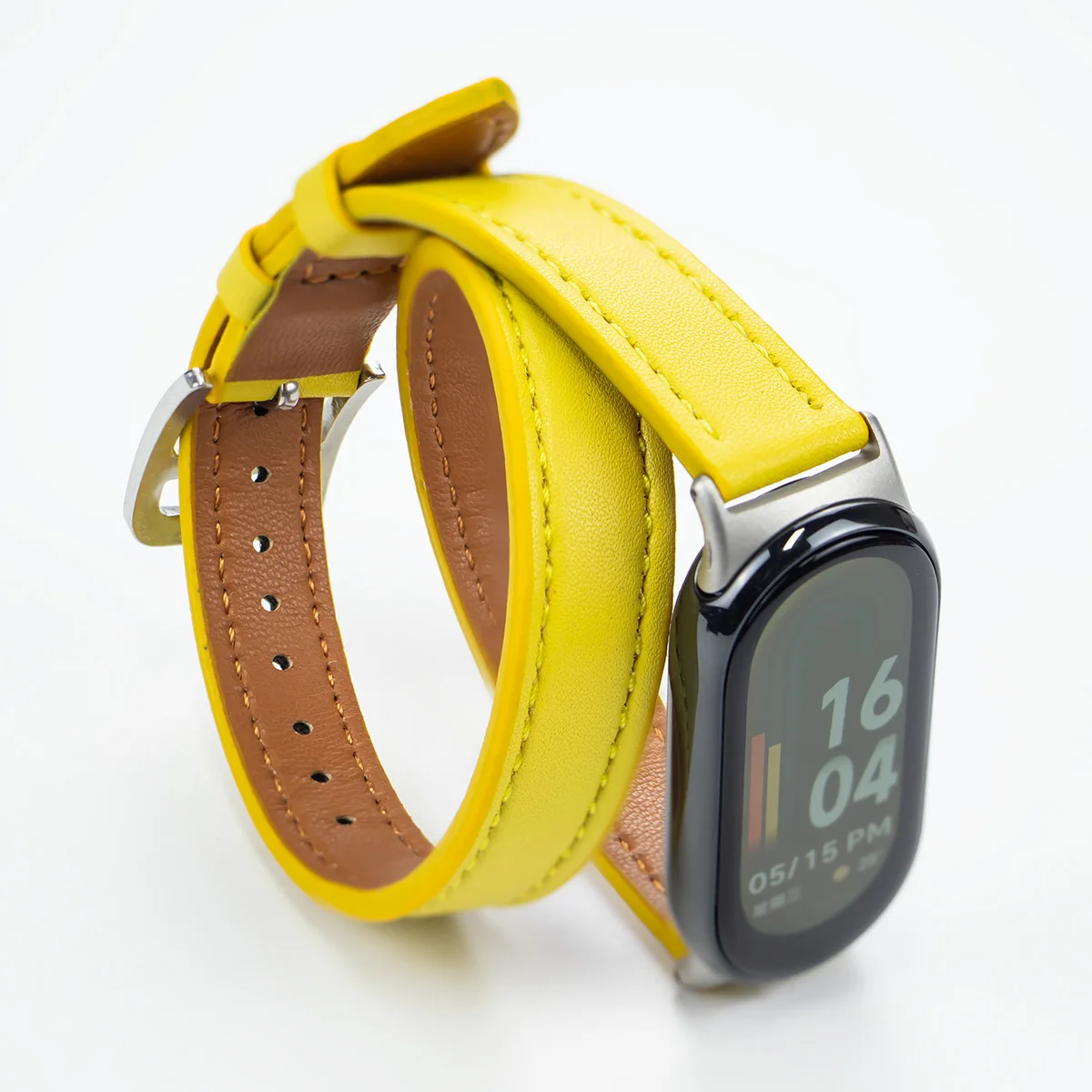 Premium Leather Strap for Mi Band Sports Bracelet - Stylish Replacement Wristband