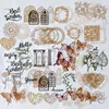 Journamm 10pcs/pack Vintage Material Paper Butterfly Paper Collage Junk Journal Scrapbooking Stationery Vintage Materials Paper 1