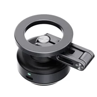 Universal Magnetic Car Phone Holder Mount with Vacuum Suction, Foldable 360° Rotation Compatible with IPhone & Samsung - Image 3