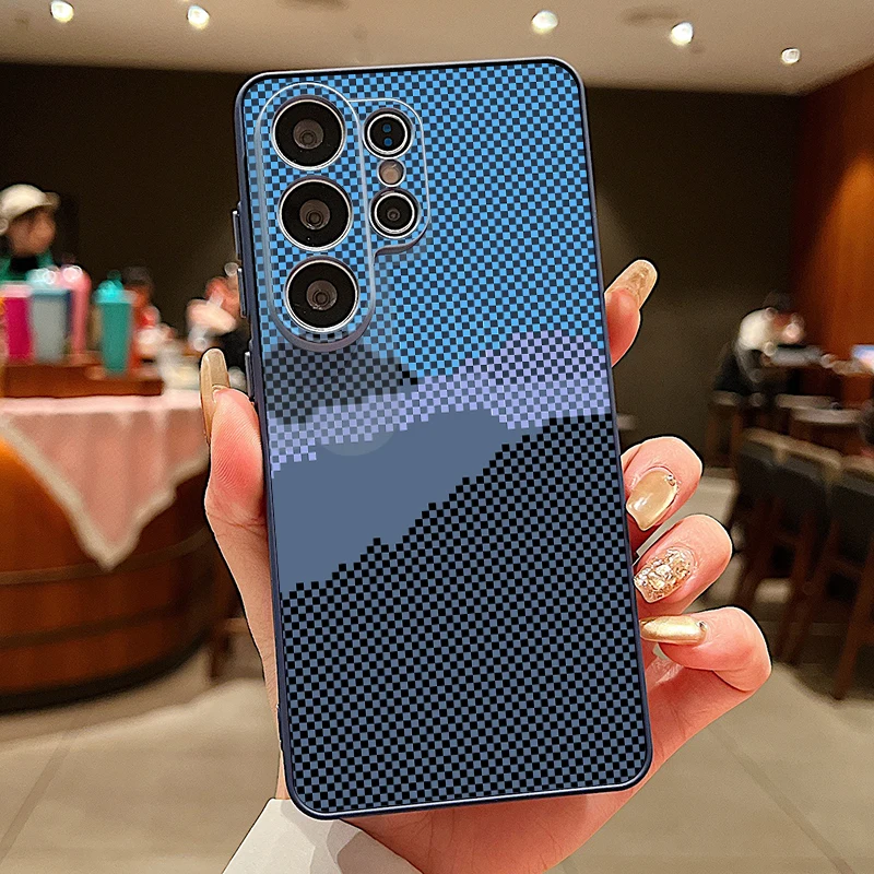 Magnetic Retro Geometric Print Phone Case Cover