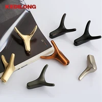 Furniture hardware European style horn hook bathroom wardrobe door wall hook 2