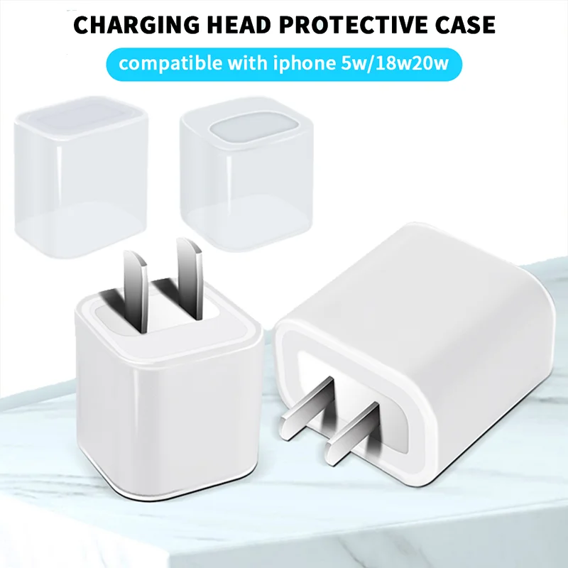 Custodia Protettiva Per Apple Usb-C Adattatore Di Alimentazione Pd 5W 18W 20W Materiale Tpu Caricatore Rapido Usb Type-C Gusci Protettivi Trasparenti
